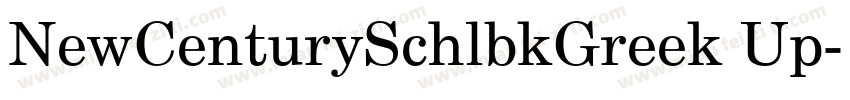 NewCenturySchlbkGreek Up字体转换